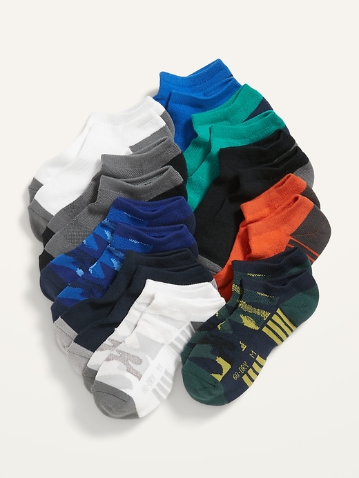 Old Navy Gender-Neutral Go-Dry Ankle Socks 10-Pack for Kids. 1
