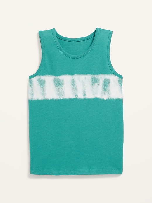 View large product image 1 of 2. Unisex Tie-Dye Stripe Tank Top for Toddler