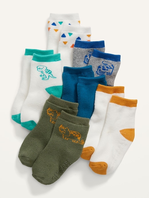 View large product image 1 of 1. Unisex 6-Pack Ankle Socks for Baby