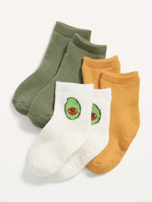 View large product image 1 of 1. Unisex 3-Pack Fashion Socks for Baby