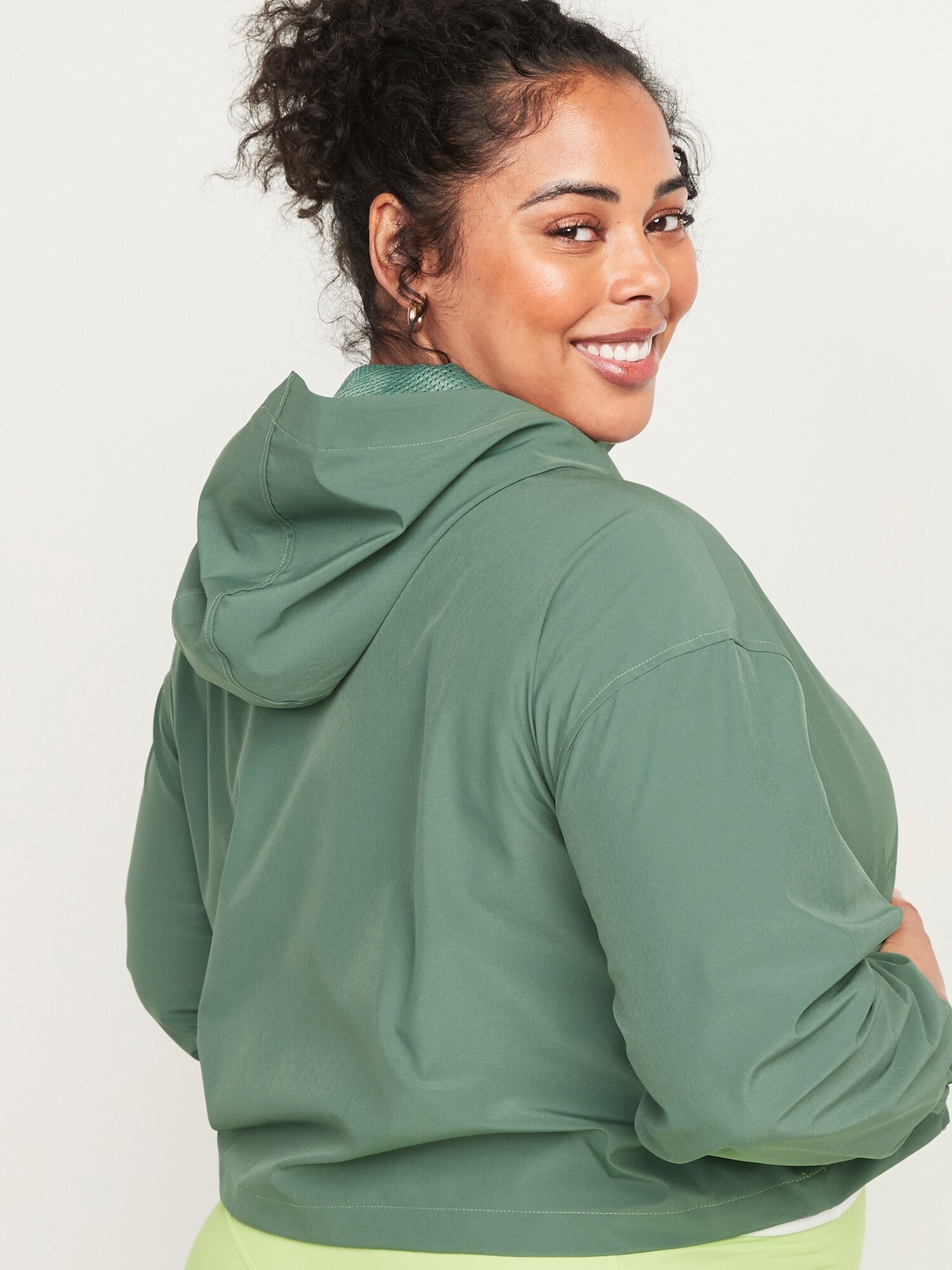 Water-Resistant Hooded Cropped Utility Jacket for Women | Old Navy