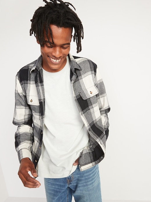 old navy flannel men