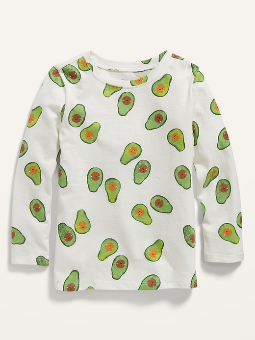 Unisex Long-Sleeve Printed Jersey T-Shirt for Toddler