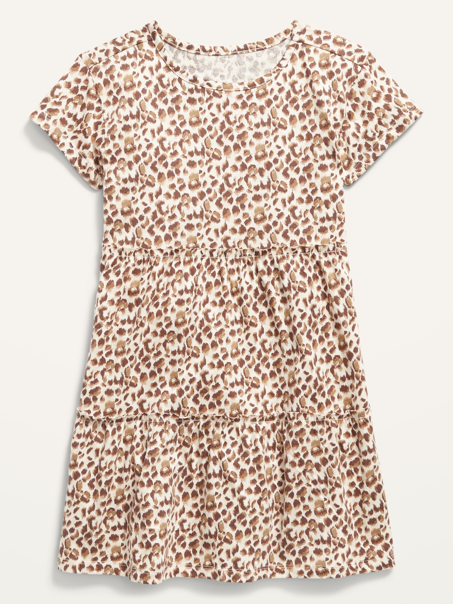 Tiered Printed Short-Sleeve Dress for Girls | Old Navy