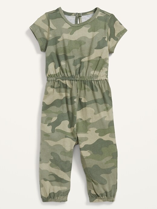 Short-Sleeve Jersey Jumpsuit for Baby