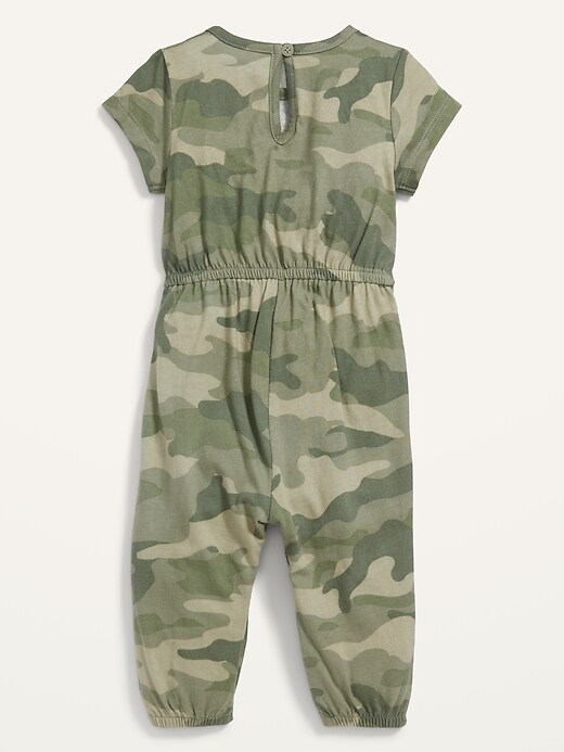 Short-Sleeve Jersey Jumpsuit for Baby