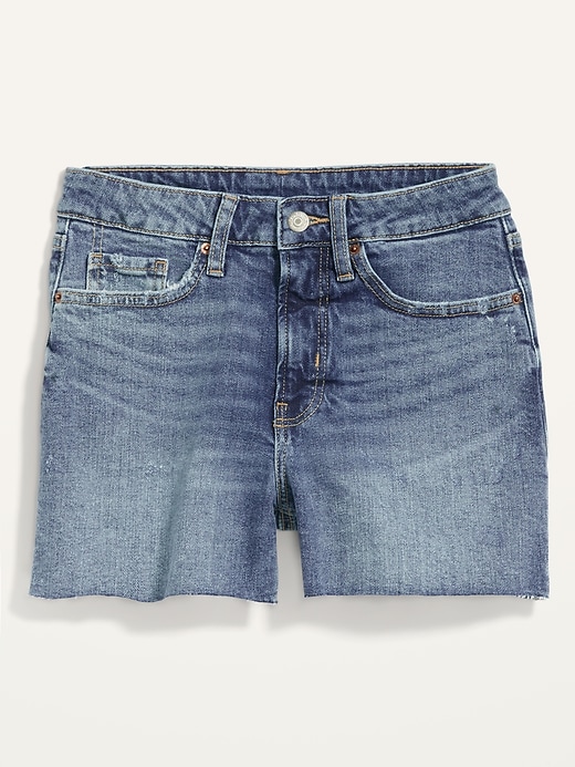 Image number 4 showing, High-Waisted OG Straight Cut-Off Jean Shorts For Women -- 3-inch inseam
