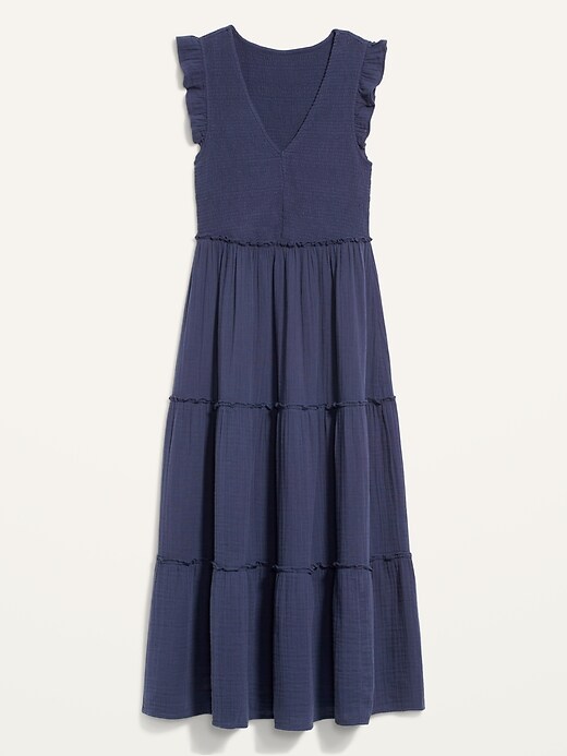Fit & Flare Smocked Maxi Dress | Old Navy