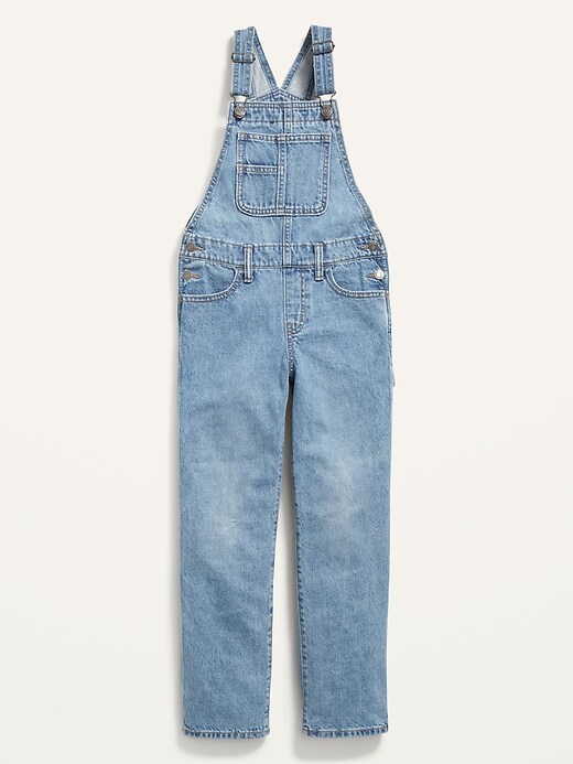 Old Navy Loose Non-Stretch Jean Overalls For Boys. 1