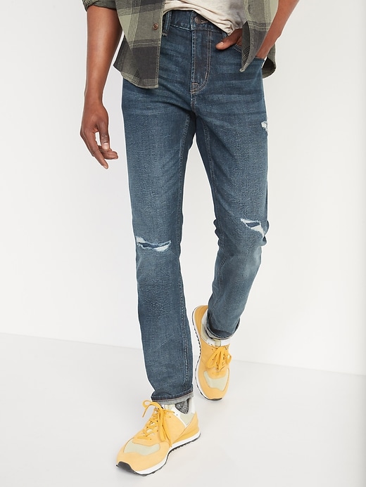 Image number 1 showing, Skinny Built-In Flex Ripped Jeans