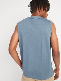View large product image 3 of 3. Sleeveless Go-Dry Cool Odor-Control Performance Core T-Shirt 3-Pack