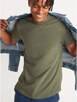 OLD NAVY MENS 2022 Soft Washed Curved Hem Solid Tee T-Shirt M Navy #832195  NWT