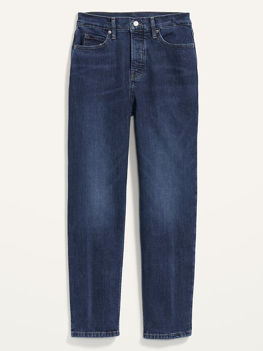 Image number 4 showing, Extra High-Waisted Button-Fly Sky-Hi Straight Jeans for Women