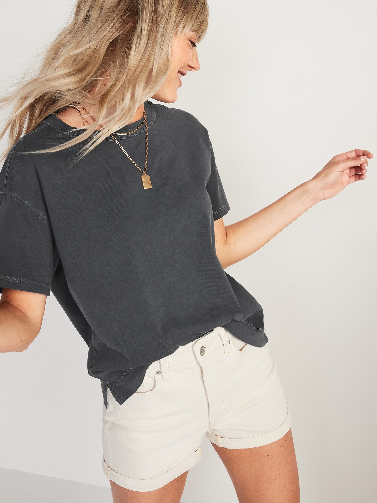 old navy loose vintage crew neck tee