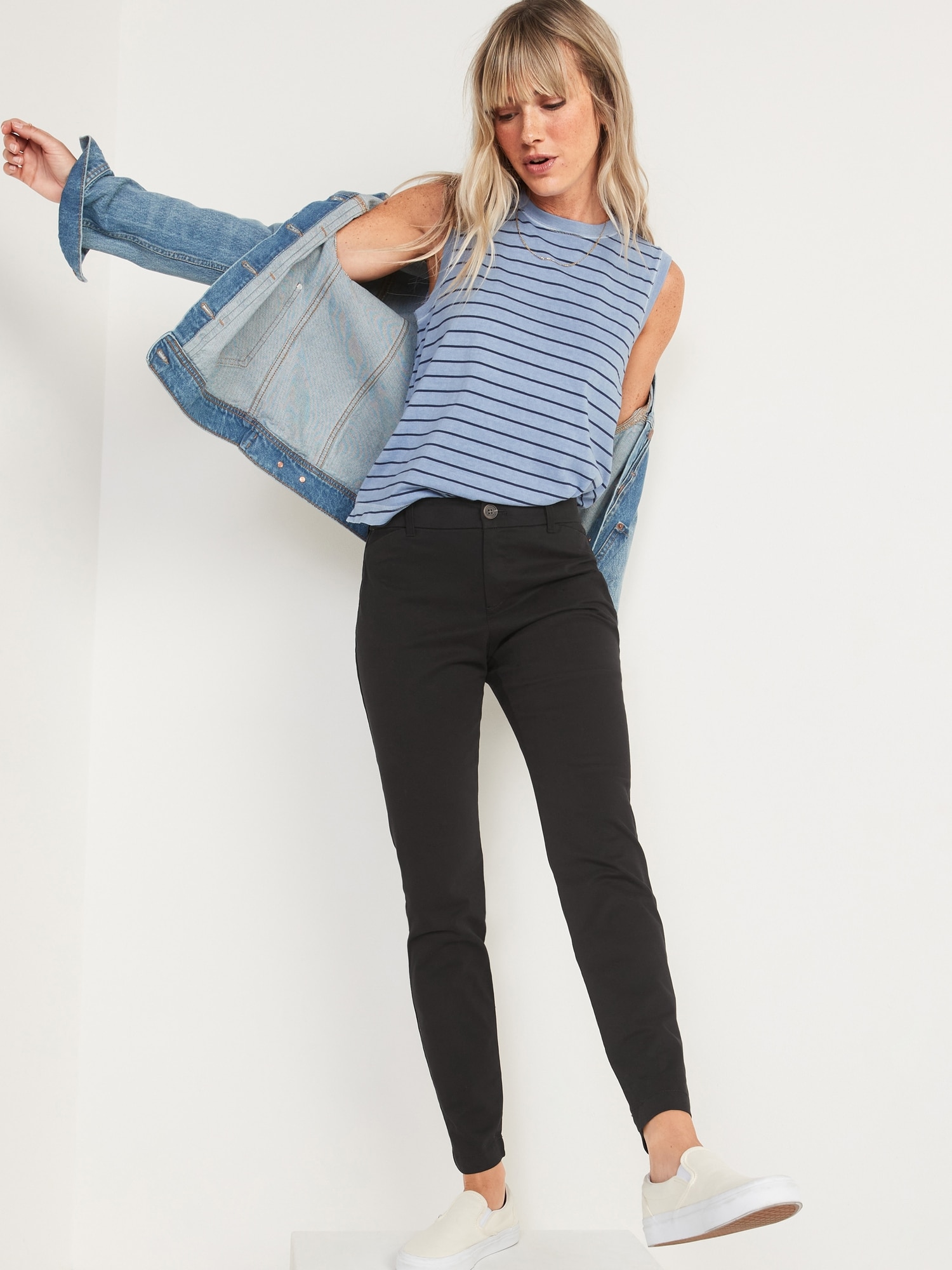 Mid-Rise Skinny Everyday Khakis for Women | Old Navy