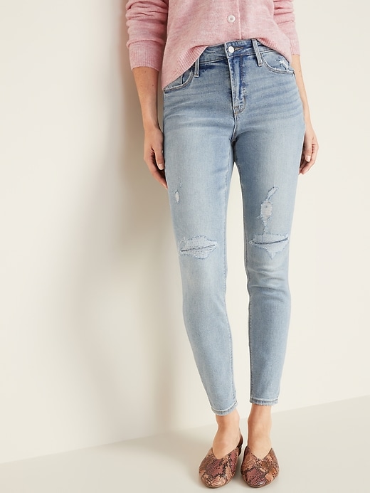 Image number 5 showing, High-Waisted Rockstar Super Skinny Jeans for Women