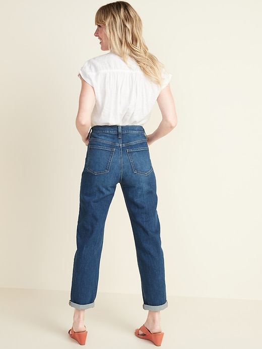 Image number 6 showing, Extra High-Waisted Sky-Hi Straight Jeans for Women