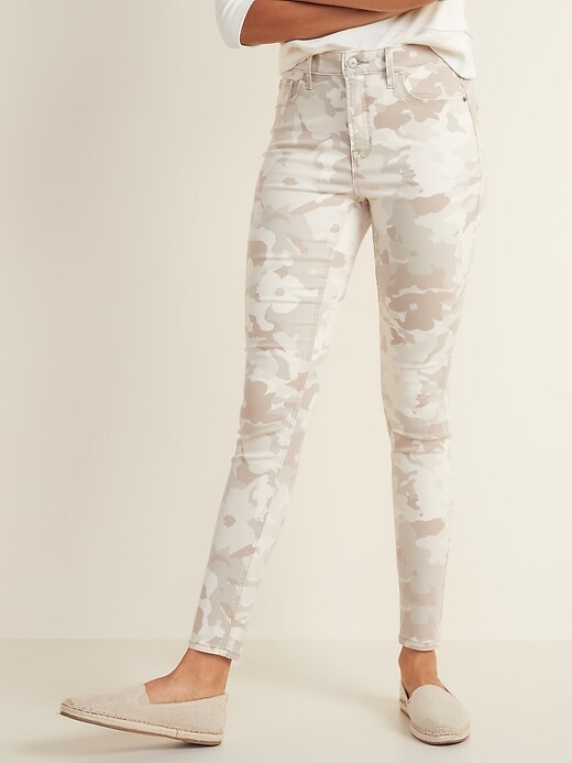 Image number 5 showing, High-Waisted Camo-Print Rockstar Super Skinny Jeans for Women
