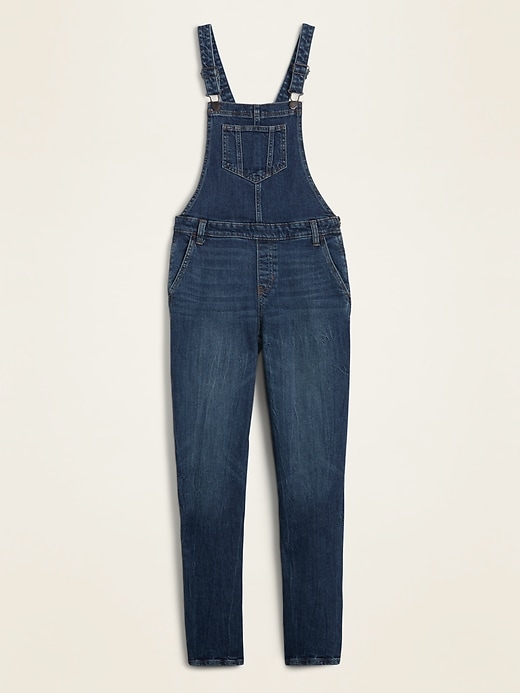 View large product image 2 of 2. Straight-Leg Jean Overalls for Women