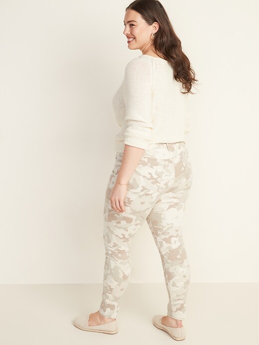 Image number 2 showing, High-Waisted Camo-Print Rockstar Super Skinny Jeans for Women
