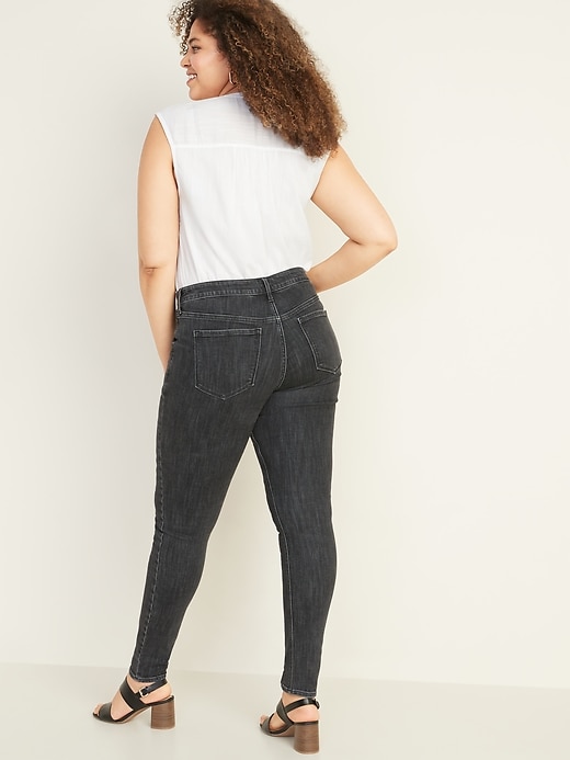 Image number 2 showing, Mid-Rise Rockstar Seamed Super Skinny Jeans for Women