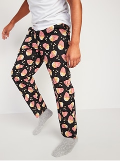 Printed Poplin Pajama Pants for Men 