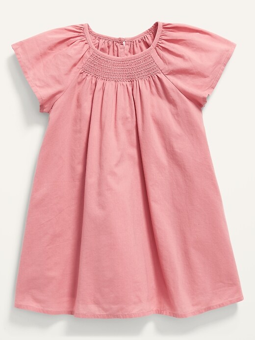 View large product image 1 of 2. Short-Sleeve Smocked Swing Dress for Toddler Girls