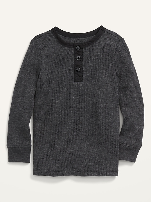 Long-Sleeve Thermal Henley T-Shirt for Toddler Boys | Old Navy