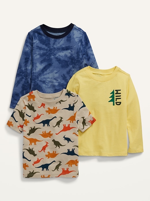 View large product image 1 of 2. 3-Pack T-Shirt for Toddler Boys