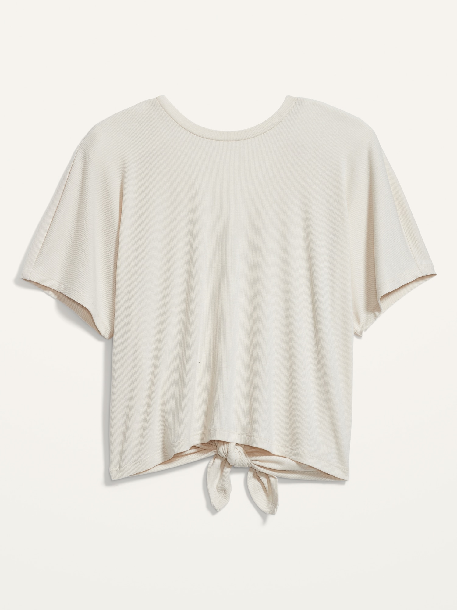 UltraLite Rib-Knit Tie-Back T-Shirt | Old Navy