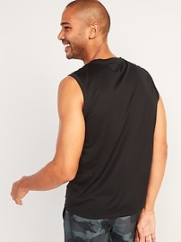 View large product image 3 of 3. Sleeveless Go-Dry Cool Odor-Control Core Mesh T-Shirt 3-Pack