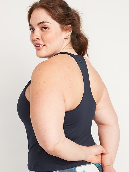 PowerSoft Cropped ShelfBra Tank Top for Women Old Navy