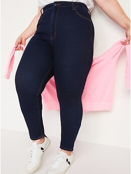 High-Waisted Secret-Slim Pockets + Waistband Plus-Size Rockstar 24/7 Super  Skinny Jeans