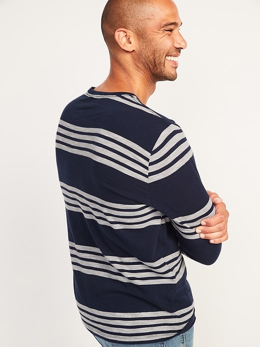 Image number 2 showing, Soft-Washed Striped Long-Sleeve T-Shirt