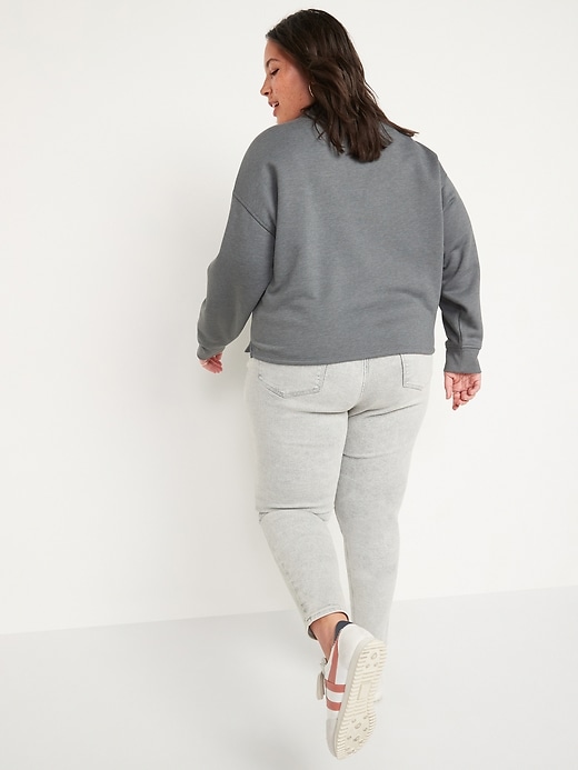 Image number 8 showing, High-Waisted Rockstar Super Skinny Gray Jeans for Women