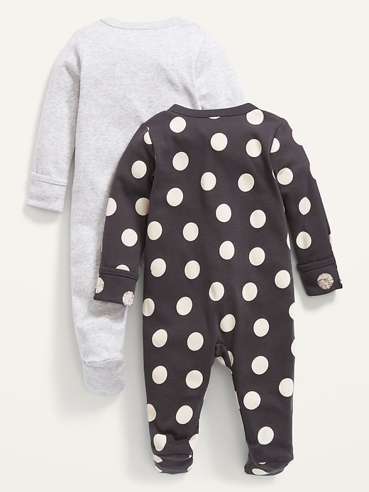 View large product image 2 of 2. Unisex 2-Pack Sleep & Play Footed One-Piece for Baby