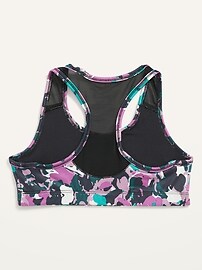 View large product image 3 of 3. Printed Racerback PowerPress Sports Bra for Girls