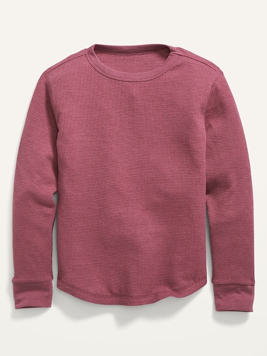 View large product image 1 of 1. Long-Sleeve Thermal-Knit T-Shirt For Boys