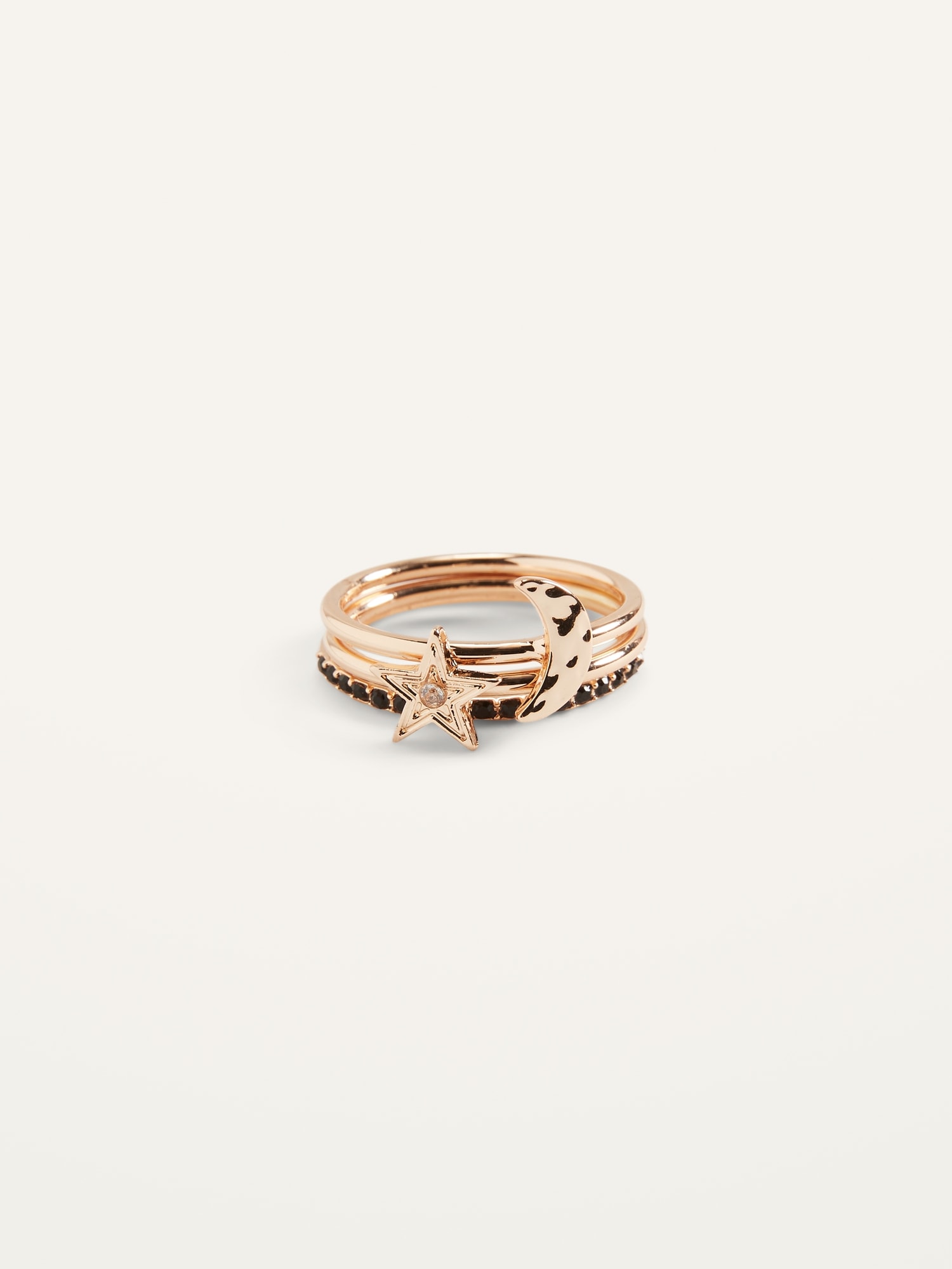 Gold-Toned Rings 3-Pack For Women