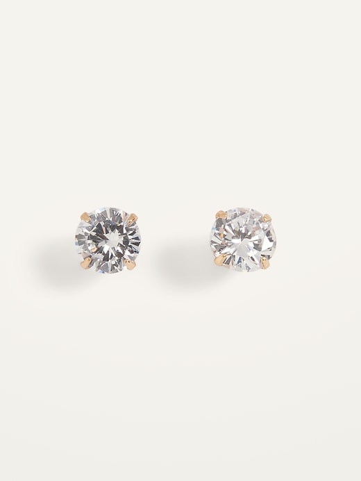 View large product image 1 of 2. Zirconia Stud Earrings For Women