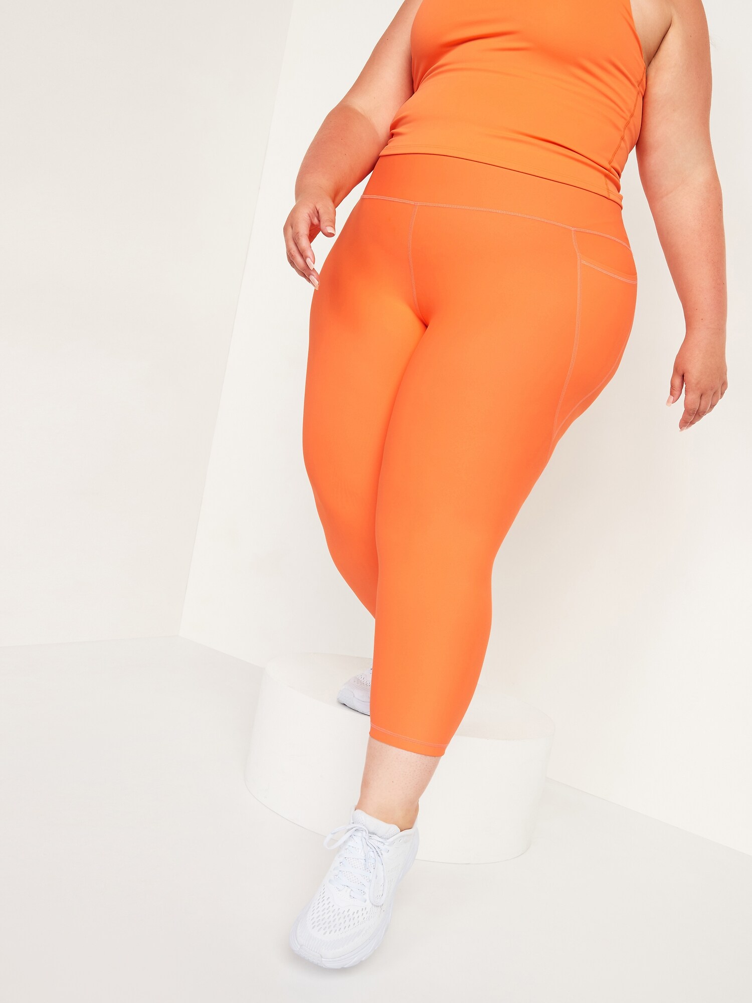 High-Waisted PowerSoft Crop Leggings for Women | Old Navy