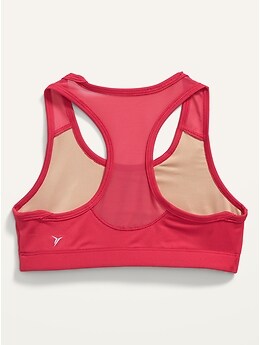 Go-Dry Mesh-Trim PowerPress Sports Bra for Girls