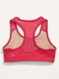 View large product image 3 of 3. Go-Dry Mesh-Trim PowerPress Sports Bra for Girls