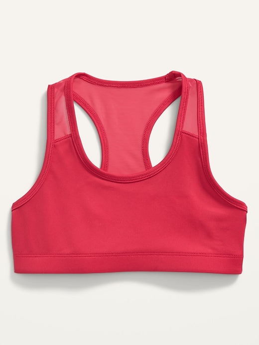 View large product image 2 of 3. Go-Dry Mesh-Trim PowerPress Sports Bra for Girls