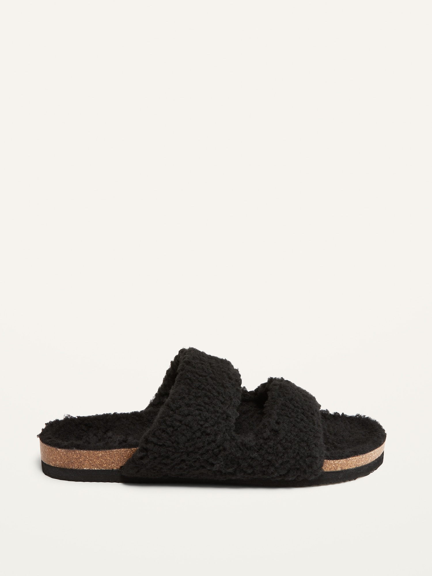 Cozy Sherpa Double Strap Slide Slippers For Women Old Navy