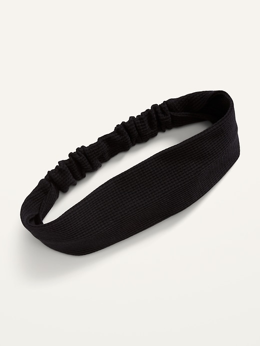 View large product image 2 of 2. Waffle-Textured Headband for Women