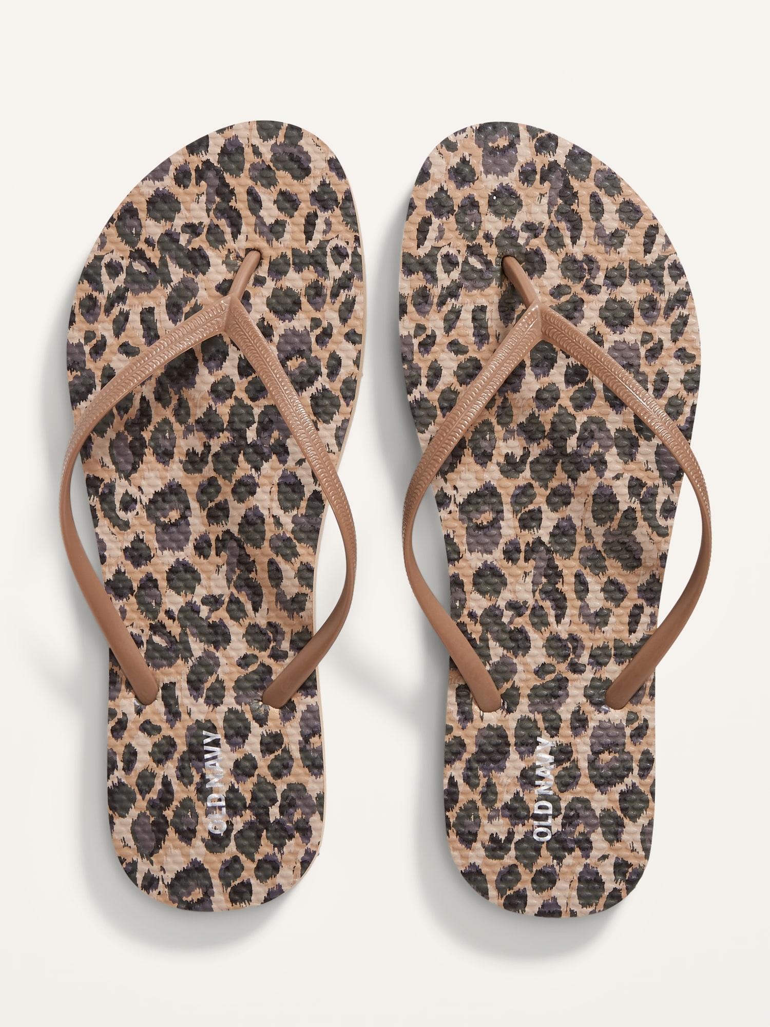 Old Navy Flip-Flop Sandals (Partially Plant-Based) brown. 1