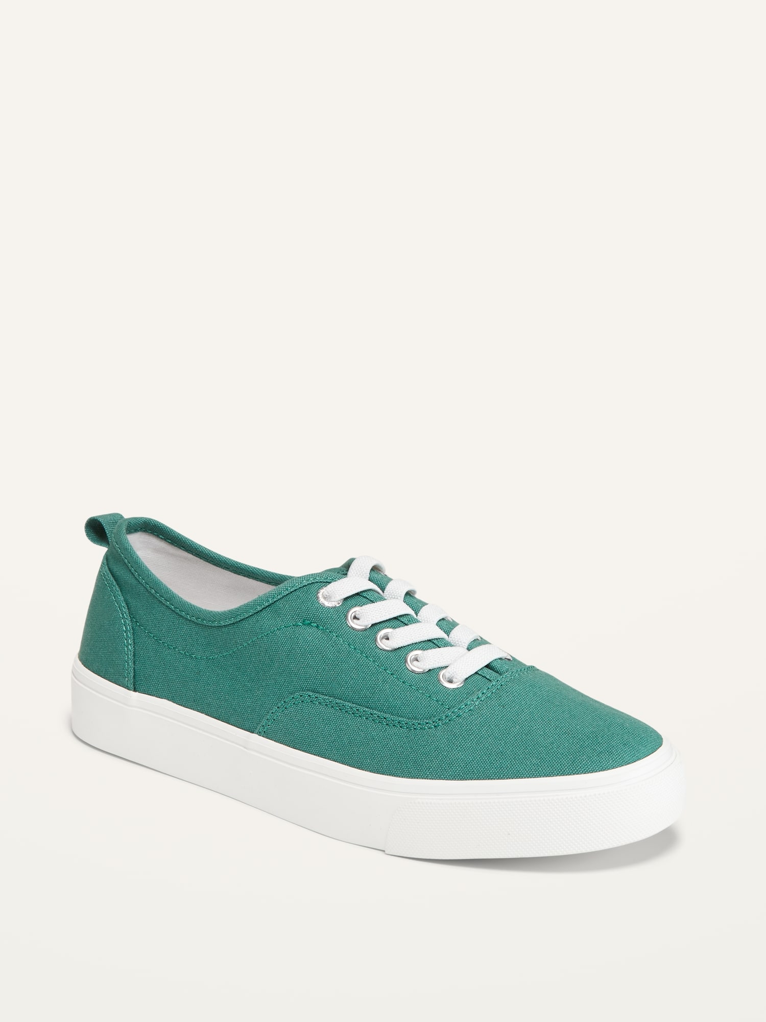 Gender-Neutral Canvas Elastic-Lace Sneakers for Kids | Old Navy