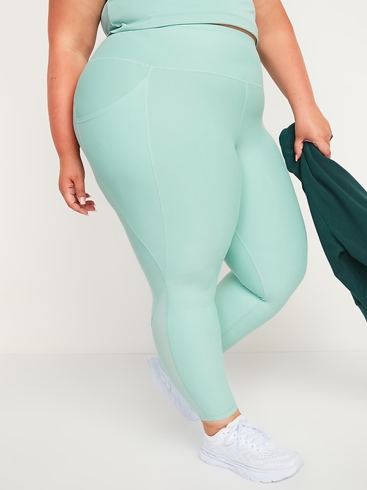 Image number 7 showing, High-Waisted PowerSoft Side-Pocket 7/8 Run Leggings
