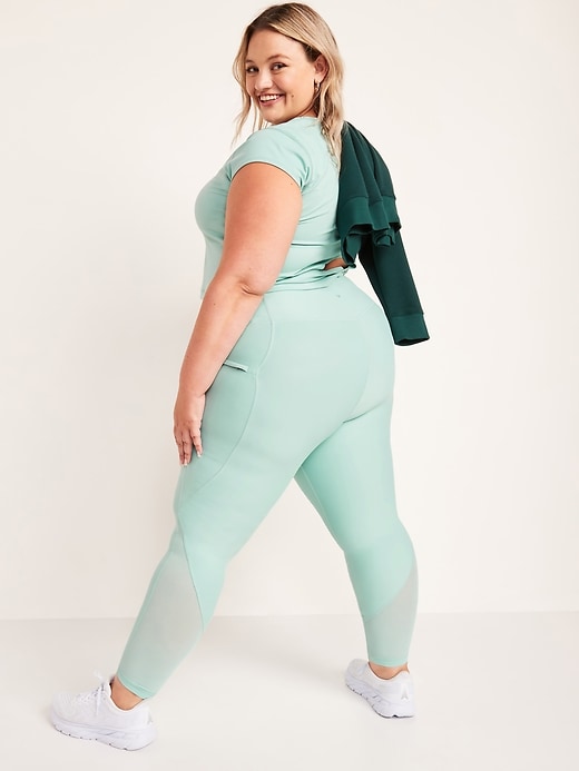 Image number 8 showing, High-Waisted PowerSoft Side-Pocket 7/8 Run Leggings
